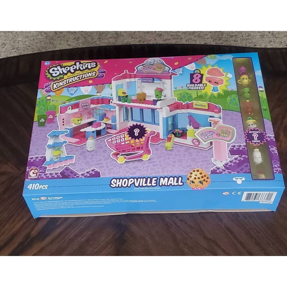 NIB SHOPKINS KINSTRUCTIONS SHOPVILLE MALL BUILDING SET